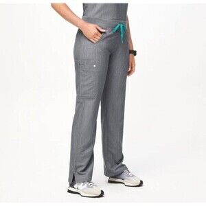 FIGS Kade Cargo Scrub Pants Size XXL Graphite Gray Silver Unisex, Veterinarian
